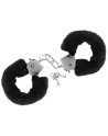 Menottes fourrure noires de poignets avec sécurité - CC5140030010