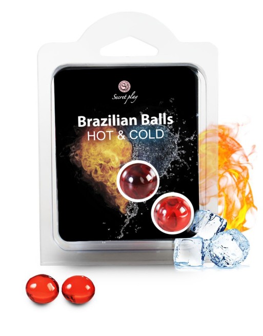 Boules de massage Brésiliennes effet chaud froid - BZ6294 Boules de massage Brésiliennes effet chaud froid - BZ6294