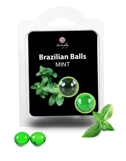 Boules de massage Brésiliennes menthe - BZ3858 Boules de massage Brésiliennes menthe - BZ3858