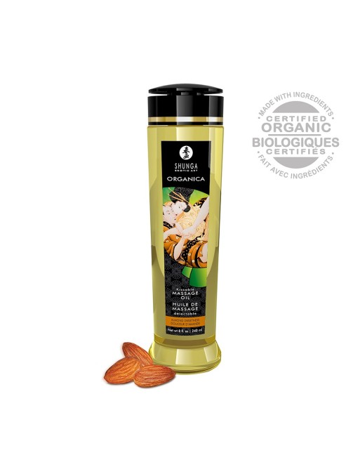 Huile de massage aphrodisiaque bio douceur d'amande 240ml - CC1312 Huile de massage aphrodisiaque bio douceur d'amande 240ml - CC1312