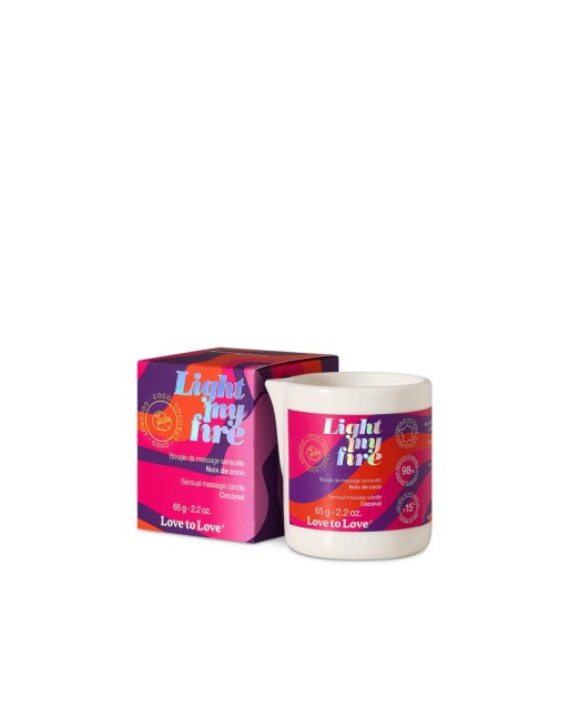 Light My Fire bougie de massage Noix de coco 65G Light My Fire bougie de massage Noix de coco 65G