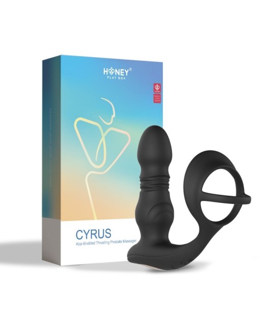 Cyrus - Vibromasseur de prostate va et vient contrôlé par application - Noir Cyrus - Vibromasseur de prostate va et vient contrôlé par application - Noir