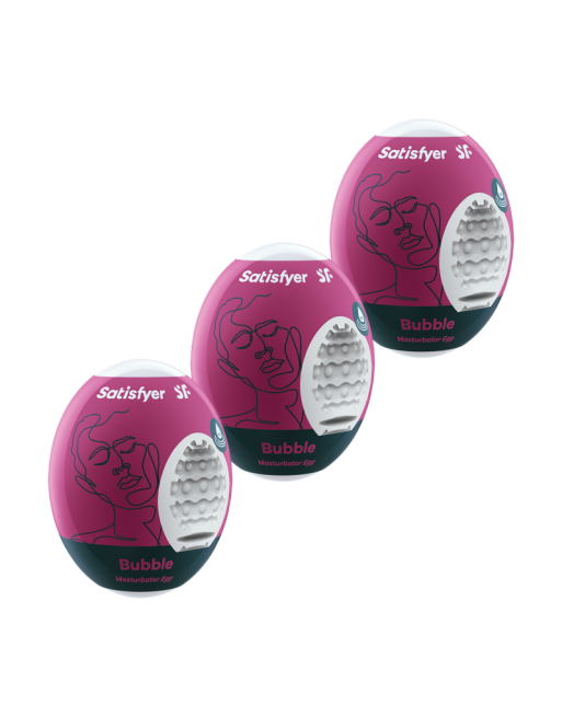 Ensemble Oeufs masturbateurs 3 pièces Bubble Ensemble Oeufs masturbateurs 3 pièces Bubble