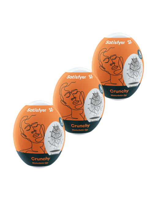 Ensemble Oeufs masturbateurs 3 pièces Crunchy Ensemble Oeufs masturbateurs 3 pièces Crunchy