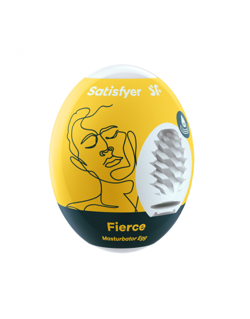 Oeuf masturbateur Fierce - Jaune Oeuf masturbateur Fierce - Jaune