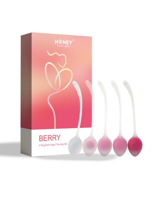 Berry - Set de 5 Boules de geisha - Rose Berry - Set de 5 Boules de geisha - Rose