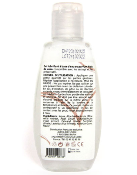 Lubrifiant à base d'eau 100% naturel Noix de Coco 90 ml - SEZ087