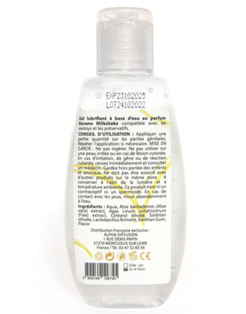 Lubrifiant à base d'eau 100% naturel Banane Milkshake 90 ml - SEZ083