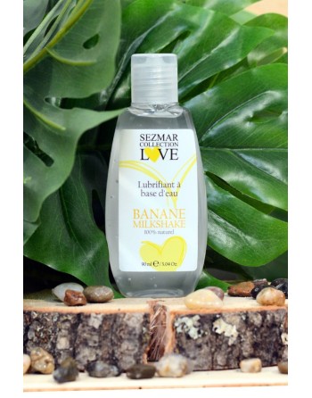 Lubrifiant à base d'eau 100% naturel Banane Milkshake 90 ml - SEZ083