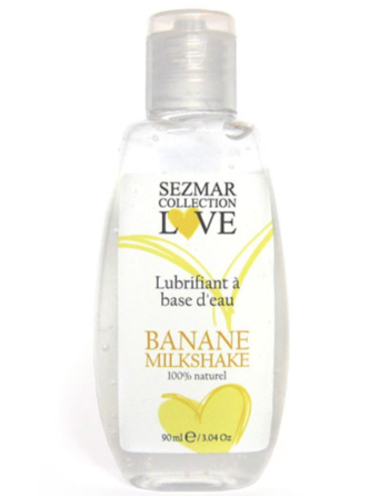 Lubrifiant à base d'eau 100% naturel Banane Milkshake 90 ml - SEZ083