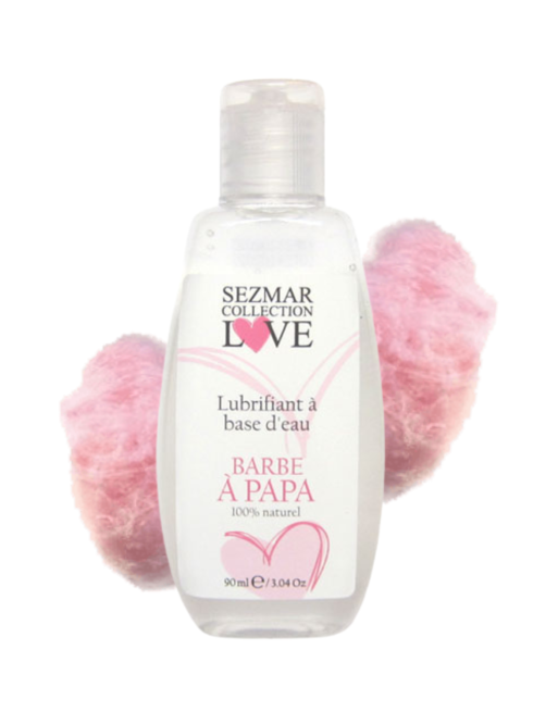 Lubrifiant à base d'eau 100% naturel Barbe à Papa 90 ml - SEZ081 Lubrifiant à base d'eau 100% naturel Barbe à Papa 90 ml - SEZ081