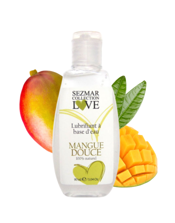Lubrifiant à base d'eau 100% naturel Mangue Douce 90 ml - SEZ079