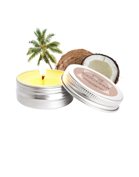 Mini Bougie de massage Noix de coco 30ml - SEZ077