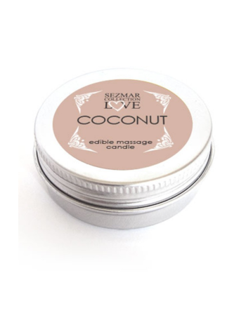 Mini Bougie de massage Noix de coco 30ml - SEZ077