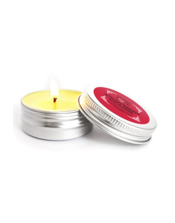 Mini Bougie de massage mousse de fraise 30ml - SEZ072