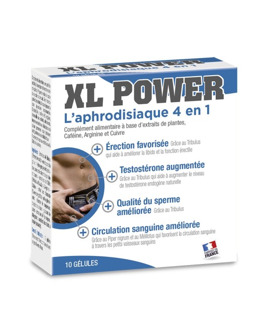 XL Power aphrodisiaque 4 en 1, 10 gélules - LAB32 XL Power aphrodisiaque 4 en 1, 10 gélules - LAB32