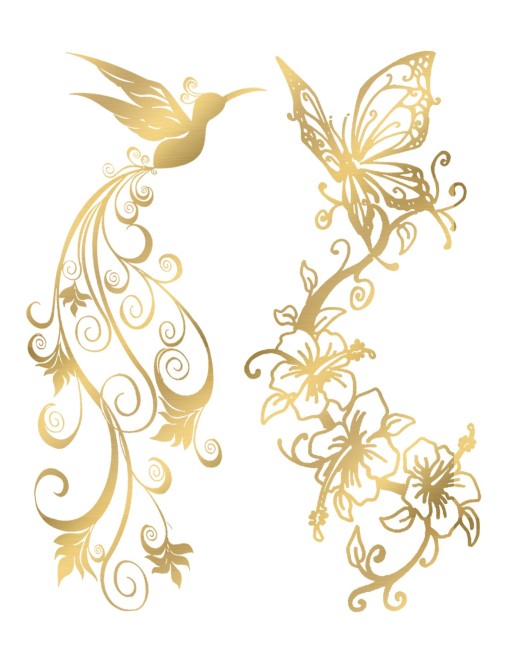 Tatouage éphémère - Effet or - TAGold 6 Tatouage éphémère - Effet or - TAGold 6