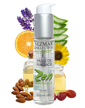 Huile de massage professionnelle ZEN 100% naturelle 50 ml - SEZ099