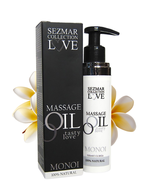 Huile de massage comestible 100% naturelle monoï 100ml - SEZ065100ML Huile de massage comestible 100% naturelle monoï 100ml - SEZ065100ML
