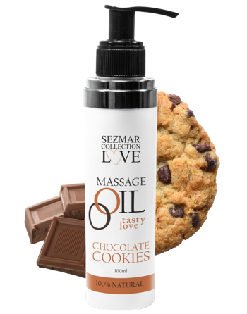 Huile de massage comestible cookie chocolat 100ml - SEZ002A