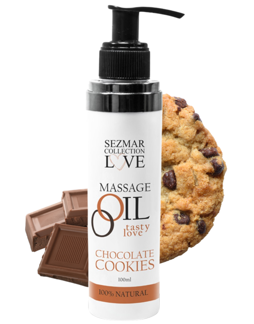 Huile de massage comestible cookie chocolat 100ml - SEZ002A Huile de massage comestible cookie chocolat 100ml - SEZ002A