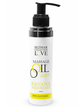 Huile de massage comestible milkshake banane 100ml - SEZ001A