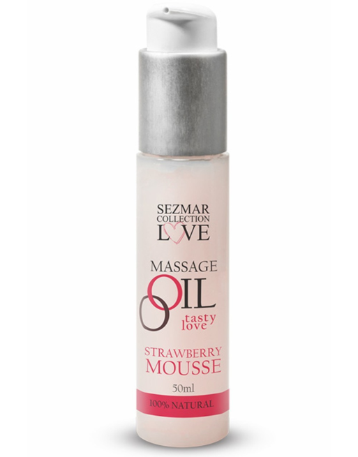Huile de massage comestible mousse de fraise 50ml - SEZ003 Huile de massage comestible mousse de fraise 50ml - SEZ003