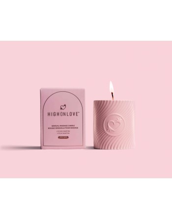 Bougie de massage Rose 220 ml - Martini au litchi