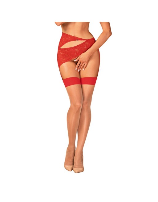 S814 Bas jarretelles rouge S814 Bas jarretelles rouge