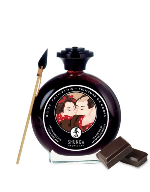 Peinture de corps comestible chocolat 100ml - CC817000 Peinture de corps comestible chocolat 100ml - CC817000