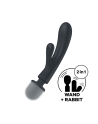ECHANTILLON  Triple lover Rabbit et Wand Satisfyer - Noir