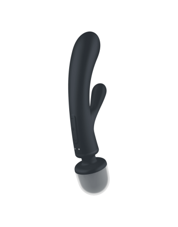 ECHANTILLON  Triple lover Rabbit et Wand Satisfyer - Noir