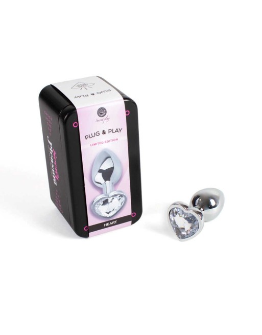 Plug anal secret play - Coeur crystal Plug anal secret play - Coeur crystal