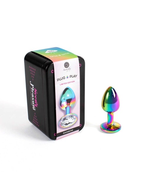 Plug anal secret play - Rainbow metal Plug anal secret play - Rainbow metal