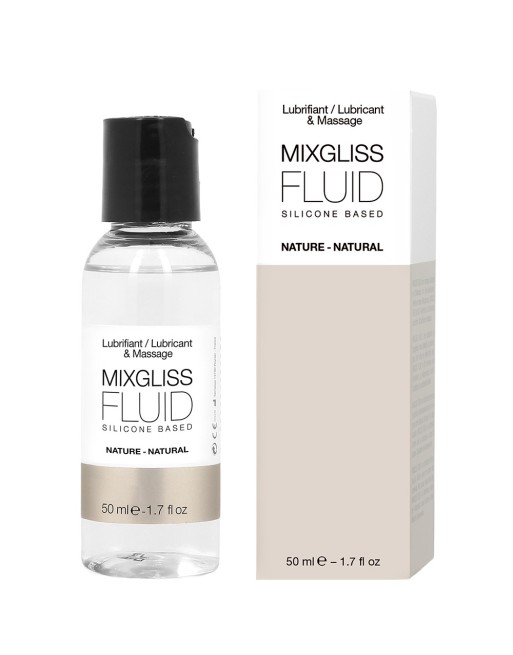 Lubrifiant Mixgliss Fluid nature silicone sans parfum 50 ML - MG2001 Lubrifiant Mixgliss Fluid nature silicone sans parfum 50 ML - MG2001
