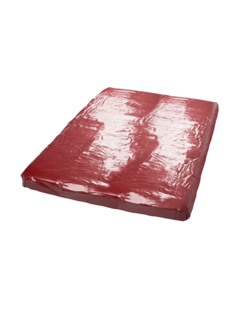 Drap de lit en vinyle rouge 200 x 230 cm - R250422