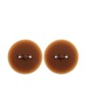 Paire de cache-tétons piercing barre faux diamant peau foncée - XP001F