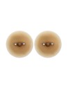 Paire de cache-tétons piercing barre faux diamant peau claire - XP001C