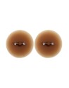 Paire de cache-tétons piercing barre faux diamant peau métisse - XP001M