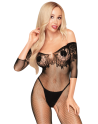 Bodystocking ouvert à l'entrejambe Noir High profile - PH0028BLK