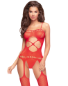 Bodystocking Rouge Hot nightfall - PH0032RED