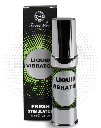 Liquide vibrant effet frais à la menthe unisexe 15ml - SP5976