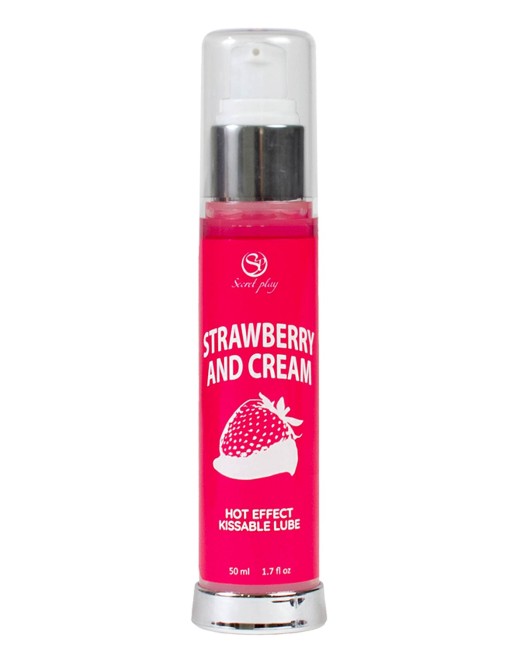 2 en 1 Lubrifiant et huile de massage fraise à la crème chauffant - SP5389 2 en 1 Lubrifiant et huile de massage fraise à la crème chauffant - SP5389