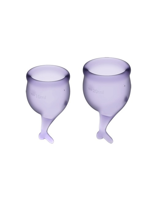 2 coupes menstruelles Satisfyer Lilas FEEL SECURE - CC597238 2 coupes menstruelles Satisfyer Lilas FEEL SECURE - CC597238