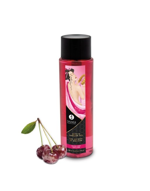 Gel de bain et douche cerise givrée Shunga 370 ml - CC5207 Gel de bain et douche cerise givrée Shunga 370 ml - CC5207