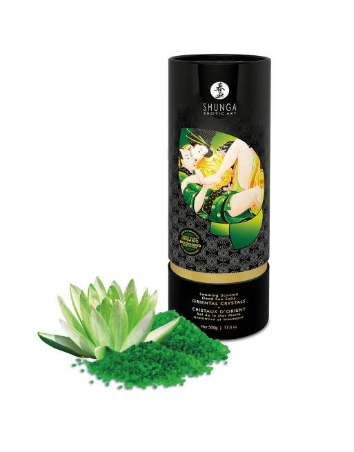 Sel de la mer morte aromatisé et moussant Fleur de Lotus 500 gr Shunga - CC7119 Sel de la mer morte aromatisé et moussant Fleur de Lotus 500 gr Shunga - CC7119