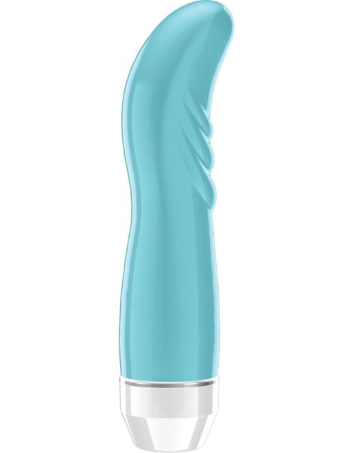Vibromasseur avec strie turquoise point G multivitesse - LOV005TUR Vibromasseur avec strie turquoise point G multivitesse - LOV005TUR