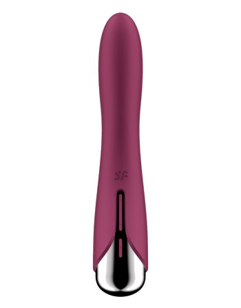 Vibromasseur USB tête rotative point G rouge Spinning Vibe 1 Satisfyer - CC597855