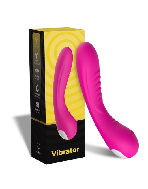 Vibromasseur courbé 9 modes de vibration rose - USK-V01PNK Vibromasseur courbé 9 modes de vibration rose - USK-V01PNK