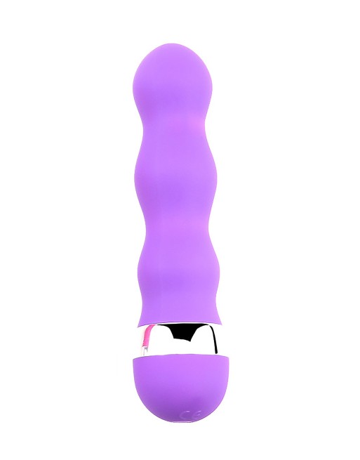 Mini Vibromasseur violet ondulés 11 cm - BOZ025PUR Mini Vibromasseur violet ondulés 11 cm - BOZ025PUR